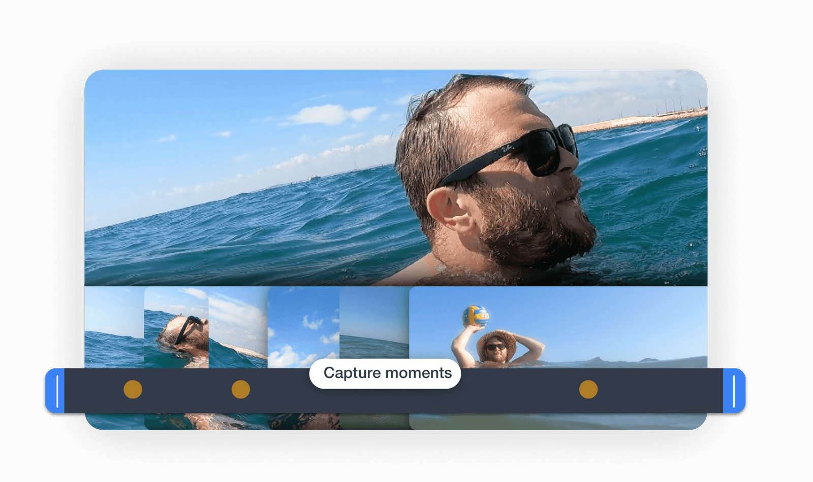 A screenshot showcasing a capture of a action canera video