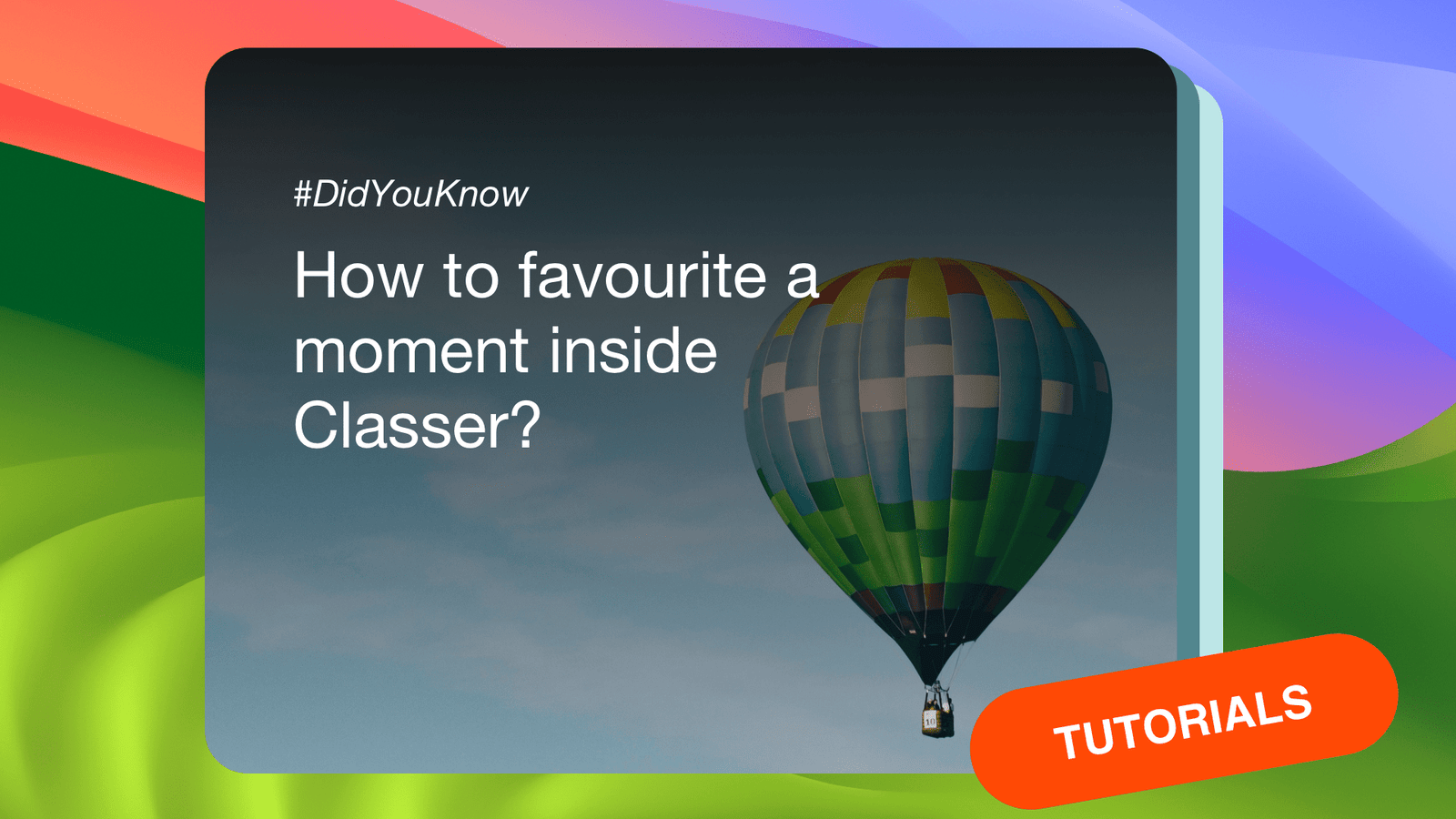 A link on how to add favourites in Classer.