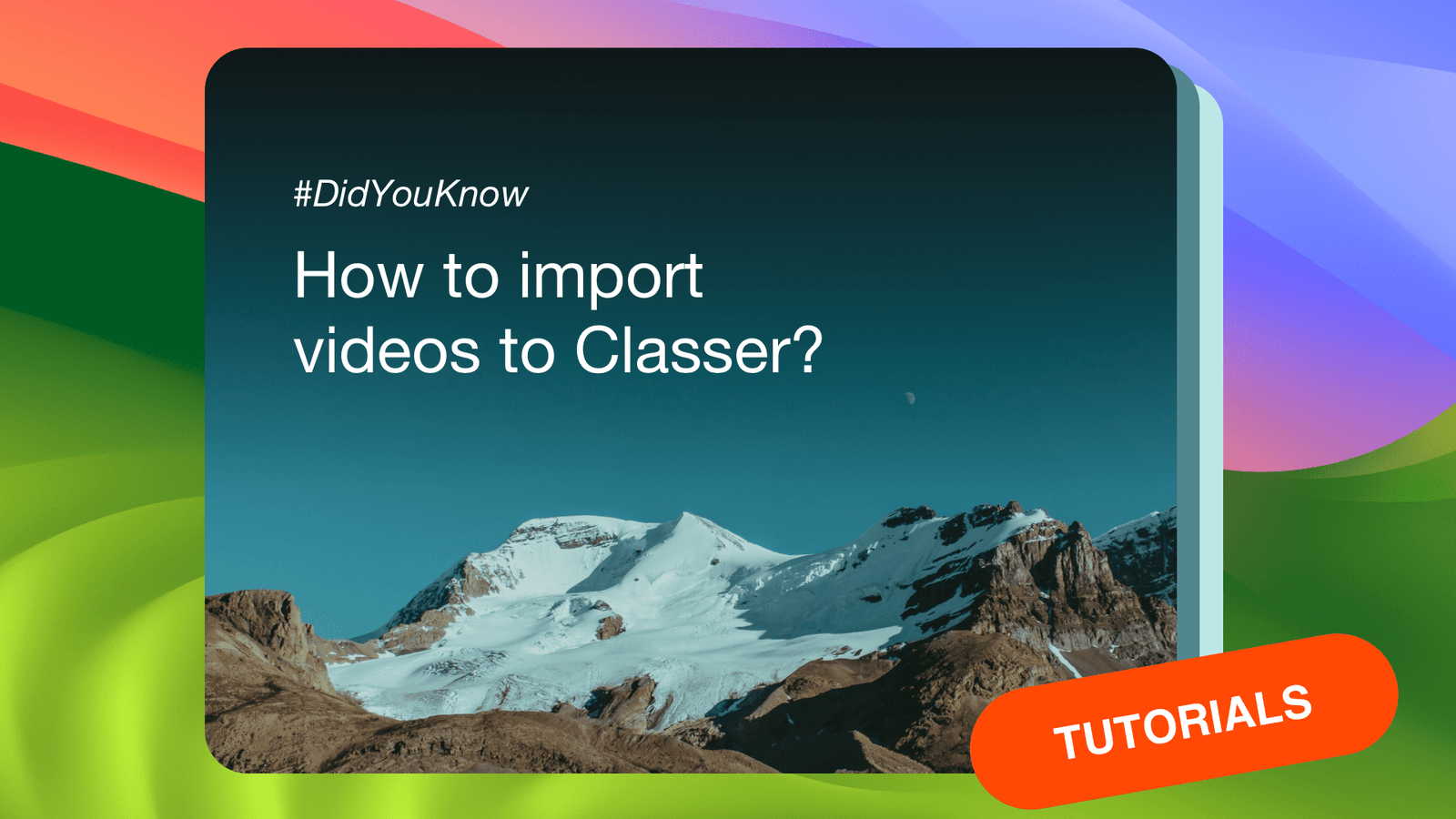 A link on how to use Classer to import action camera and drone recordings.